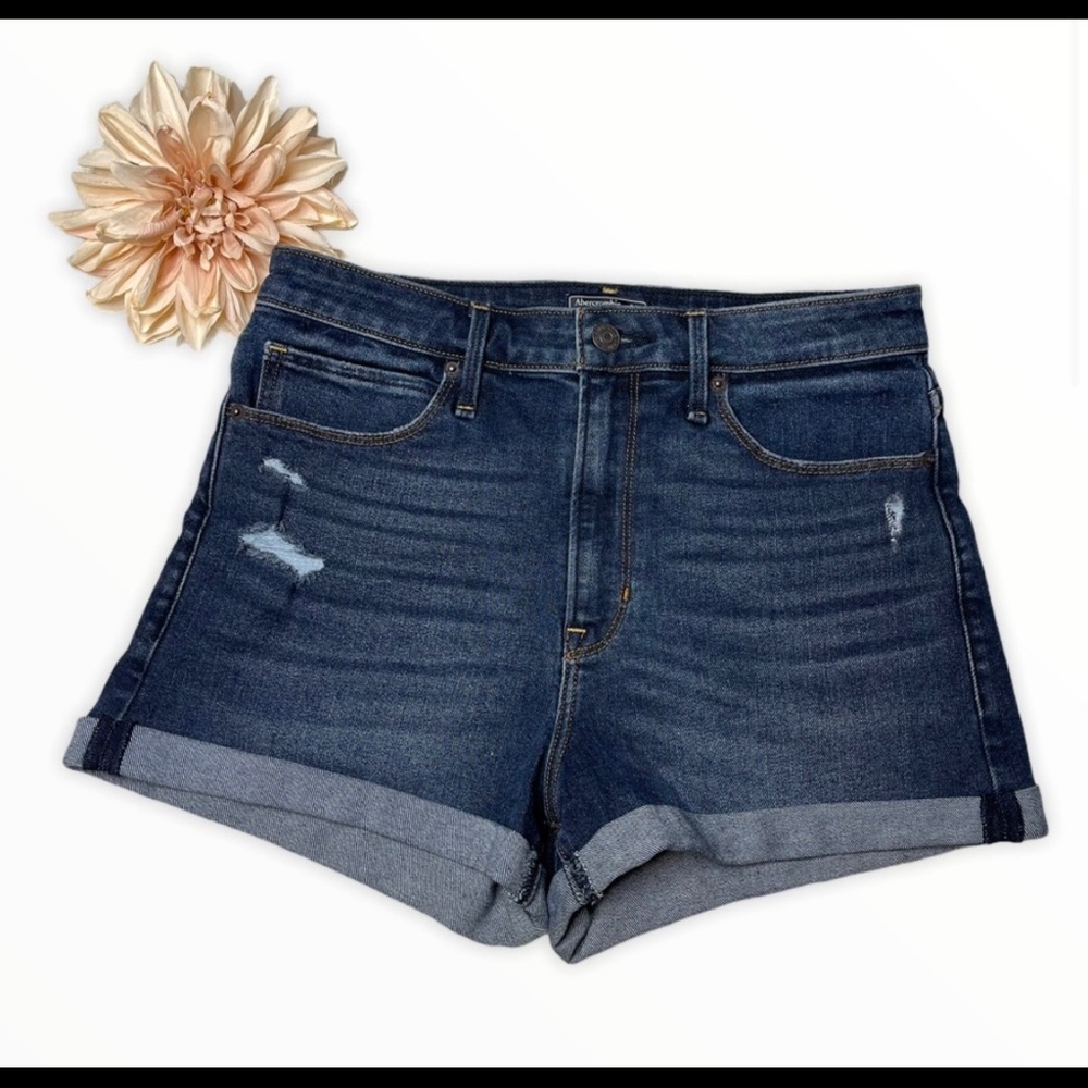 Abercrombie & Fitch Simone High Rise Jean Shorts